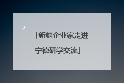 新疆企业家走进宁德研学交流