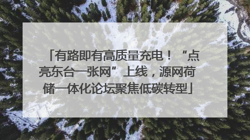 有路即有高质量充电！“点亮东台一张网”上线，源网荷储一体化论坛聚焦低碳转型