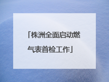 株洲全面启动燃气表首检工作