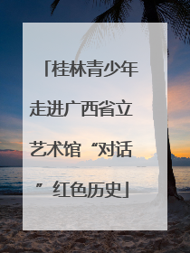 桂林青少年走进广西省立艺术馆“对话”红色历史