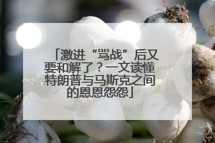 激进“骂战”后又要和解了？一文读懂特朗普与马斯克之间的恩恩怨怨