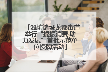 潍坊诸城龙都街道举行“提振消费·助力发展”首批示范单位授牌活动