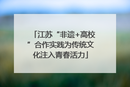 江苏“非遗+高校”合作实践为传统文化注入青春活力