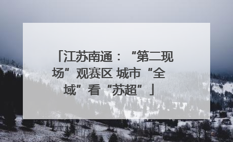 江苏南通：“第二现场”观赛区 城市“全域”看“苏超”