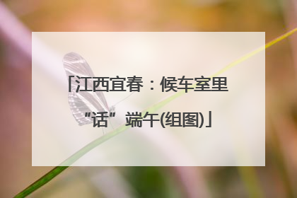 江西宜春：候车室里“话”端午(组图)