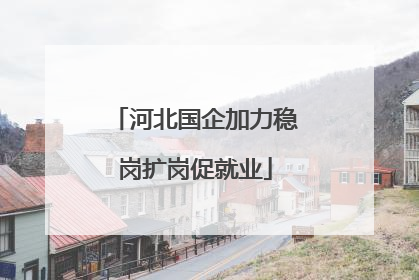 河北国企加力稳岗扩岗促就业
