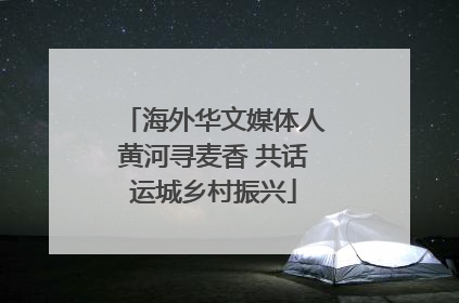 海外华文媒体人黄河寻麦香 共话运城乡村振兴