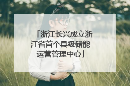 浙江长兴成立浙江省首个县级储能运营管理中心