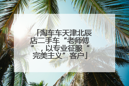 淘车车天津北辰店二手车“老师傅”，以专业征服“完美主义”客户