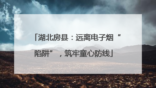 湖北房县：远离电子烟“陷阱”，筑牢童心防线