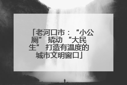 老河口市：“小公厕” 撬动 “大民生” 打造有温度的城市文明窗口