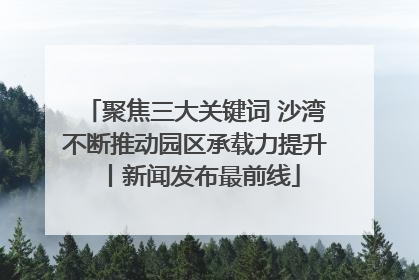 聚焦三大关键词 沙湾不断推动园区承载力提升丨新闻发布最前线