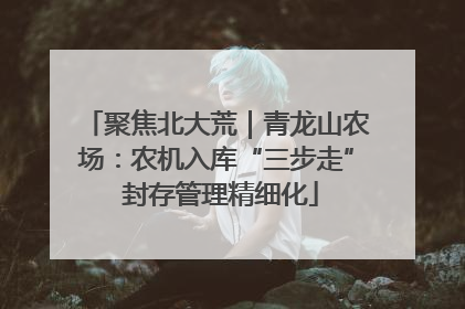 聚焦北大荒｜青龙山农场：农机入库“三步走” 封存管理精细化