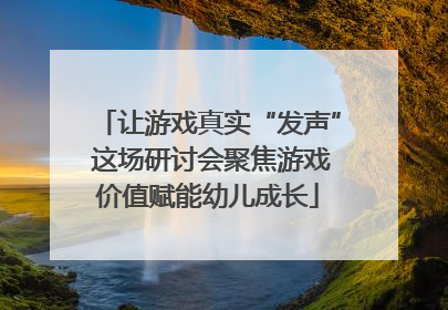 让游戏真实“发声” 这场研讨会聚焦游戏价值赋能幼儿成长
