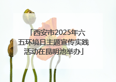西安市2025年六五环境日主题宣传实践活动在昆明池举办