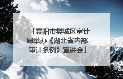 襄阳市樊城区审计局举办《湖北省内部审计条例》宣讲会