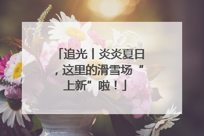 追光丨炎炎夏日，这里的滑雪场“上新”啦！