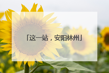 这一站，安阳林州