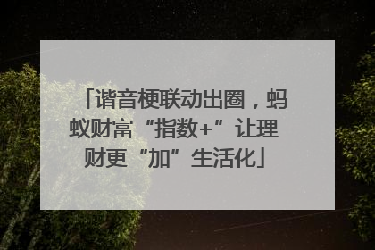 谐音梗联动出圈，蚂蚁财富“指数+”让理财更“加”生活化