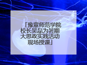 豫章师范学院校长吴磊为暑期大思政实践活动现场授课