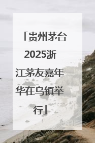 贵州茅台2025浙江茅友嘉年华在乌镇举行