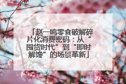 赵一鸣零食破解碎片化消费密码：从“囤货时代”到“即时解馋”的场景革新
