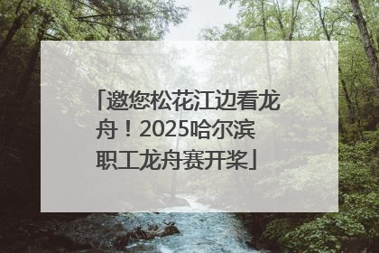 邀您松花江边看龙舟！2025哈尔滨职工龙舟赛开桨