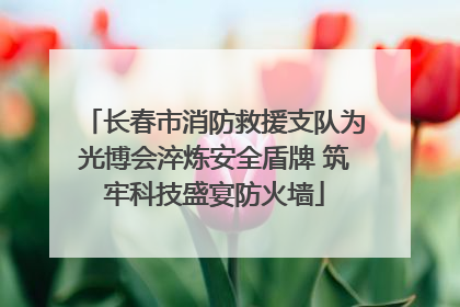 长春市消防救援支队为光博会淬炼安全盾牌 筑牢科技盛宴防火墙