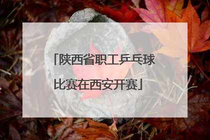 陕西省职工乒乓球比赛在西安开赛
