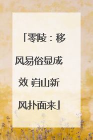 零陵：移风易俗显成效 岿山新风扑面来