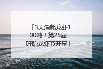 3天消耗龙虾100吨！第25届盱眙龙虾节开幕