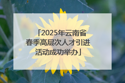 2025年云南省春季高层次人才引进活动成功举办