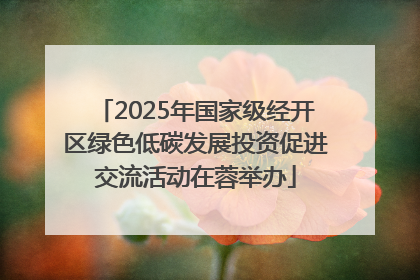 2025年国家级经开区绿色低碳发展投资促进交流活动在蓉举办