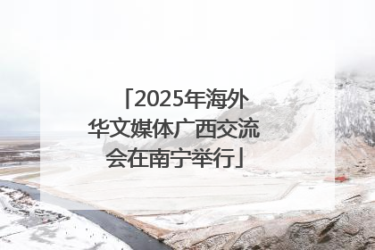 2025年海外华文媒体广西交流会在南宁举行