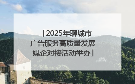 2025年聊城市广告服务高质量发展媒企对接活动举办