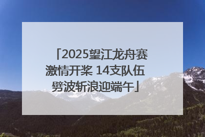 2025望江龙舟赛激情开桨 14支队伍劈波斩浪迎端午