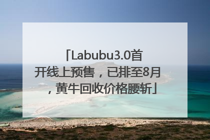 Labubu3.0首开线上预售，已排至8月，黄牛回收价格腰斩